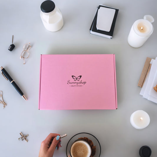 Cardbord Box For Journaling(Journal Stickers/ Paper/ Tape)