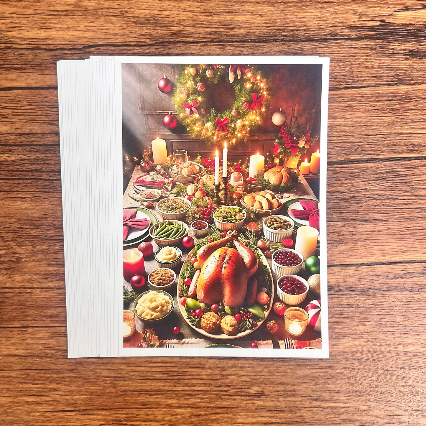 10—— Christmas 20 non-repetitive A6 high-definition sheets of paper(out of box)