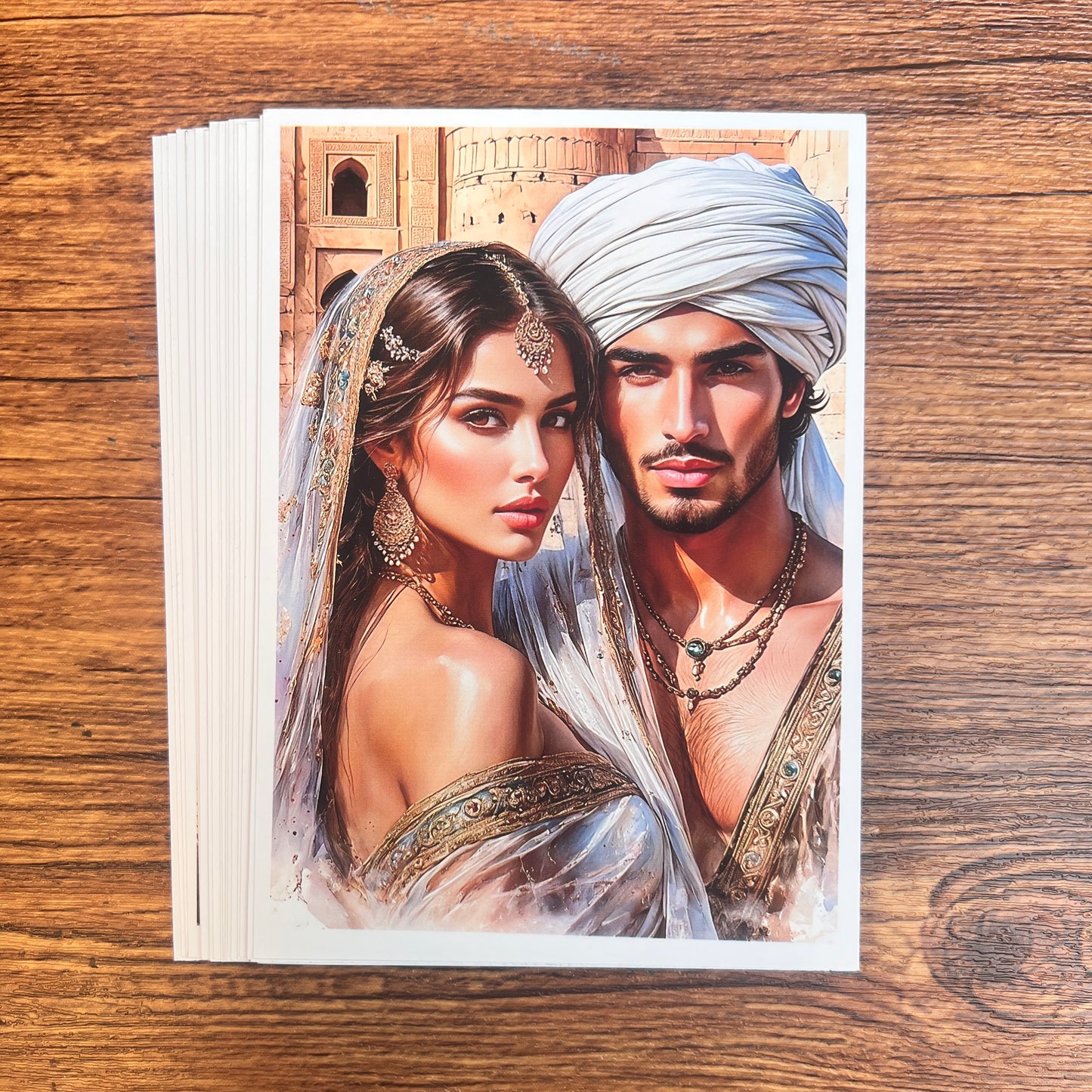 19--- Arab style 20 non-repetitive A6 high-definition sheets of paper(out of box)