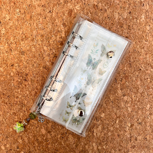 A6 Slim Loop Binder Notebook with PVC Soft Cover