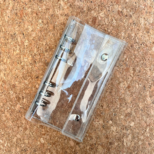 A6 Slim Loop Binder Notebook with PVC Soft Cover