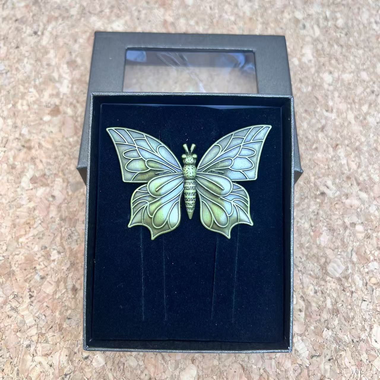 Butterfly Metal Badge Bookmark/Page Holder