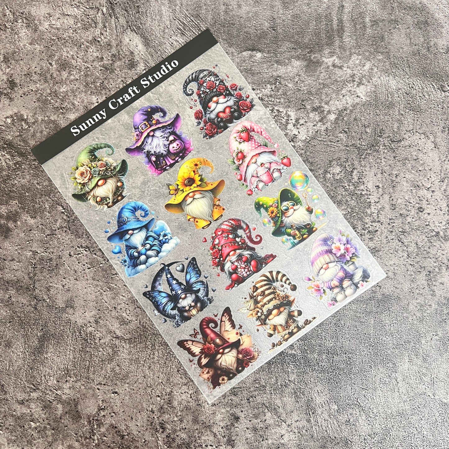 15---Gnome PET Sticker 1 Pcs