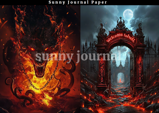 08-Gothic A5 Paper 10 pcs no repeat