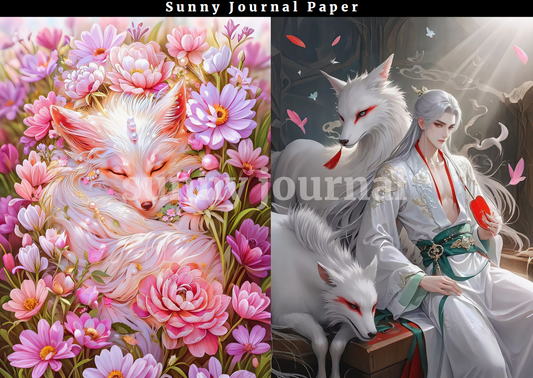 09-Nine-talis Fox A5 Paper 10 pcs no repeat