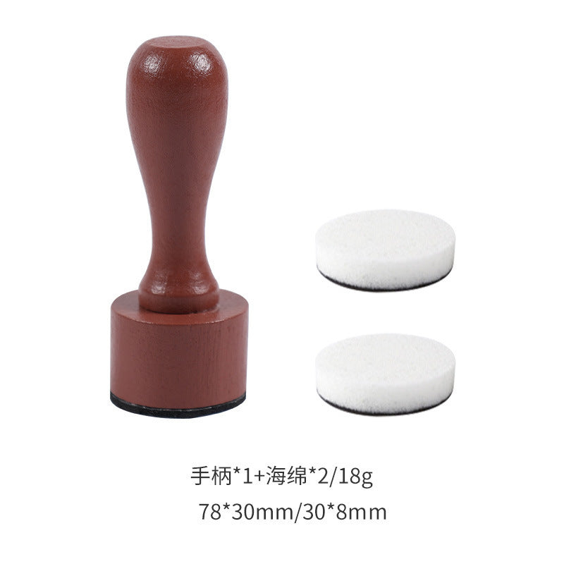 Wooden Handle Colored Sponge