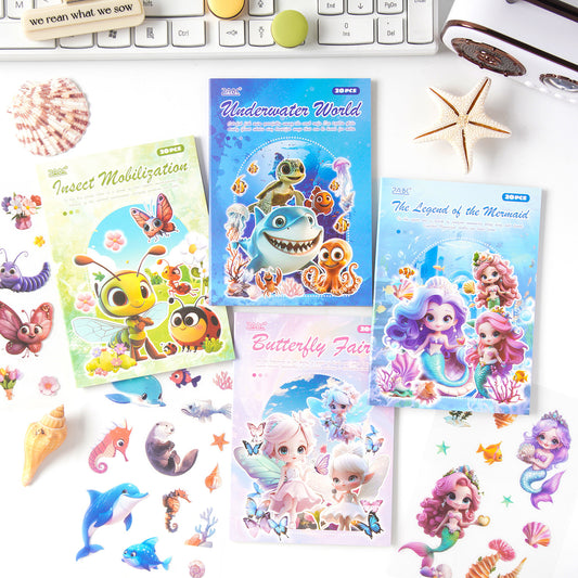 Sticker Book---Cartoon Animals & Plants Theme《Myriad Creatures Series》