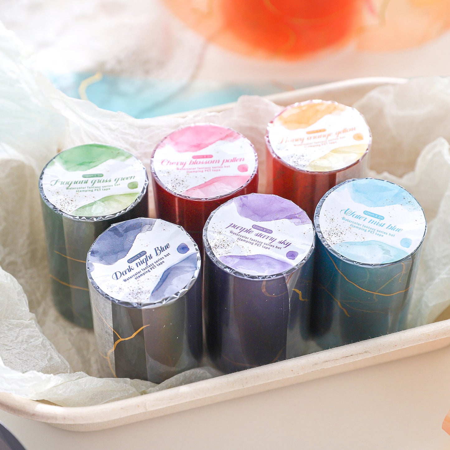 Tape---Gold Foil Watercolor Theme《Watercolor Dreamland Series》