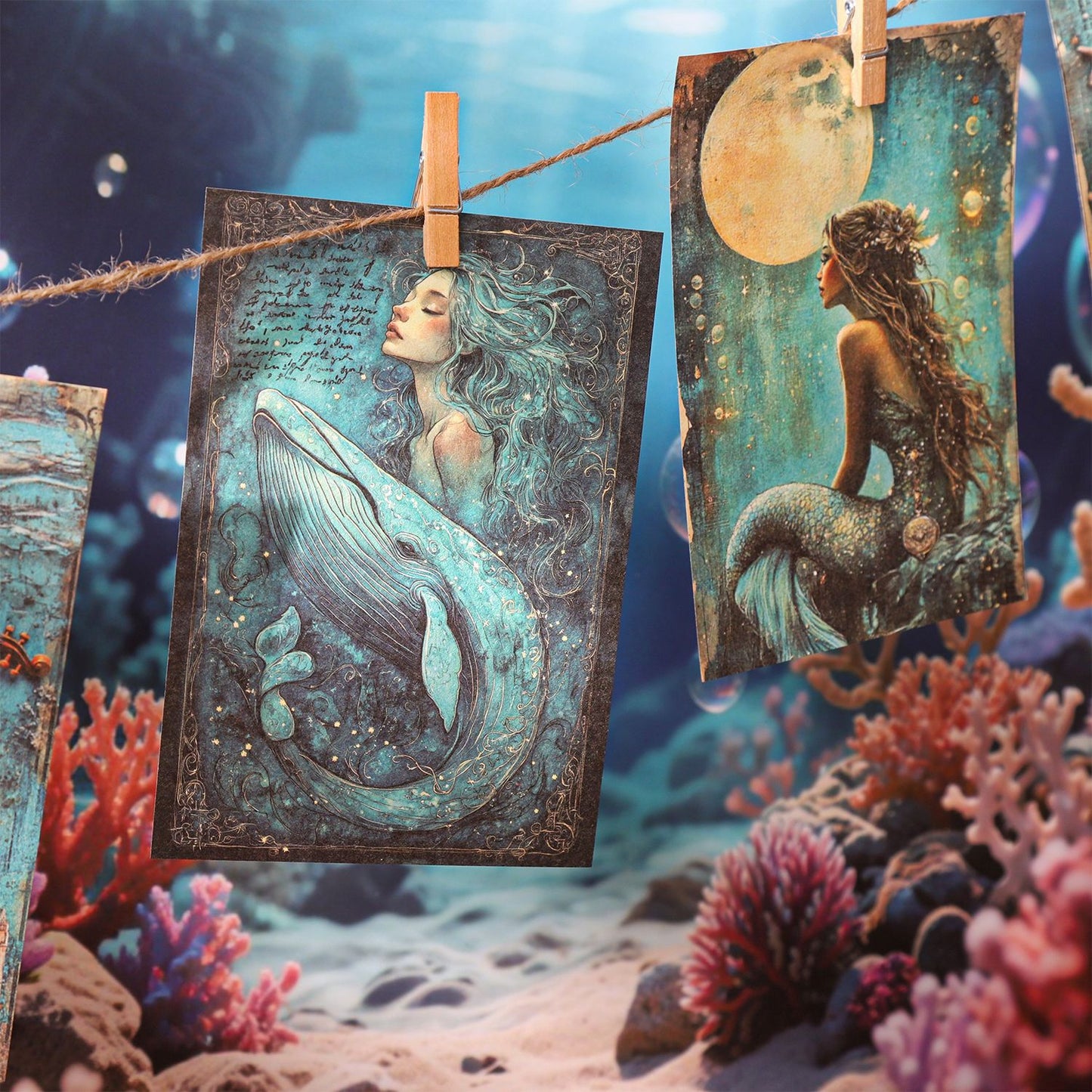 Paper---Vintage Mermaid Theme《Mermaid Diary Series》