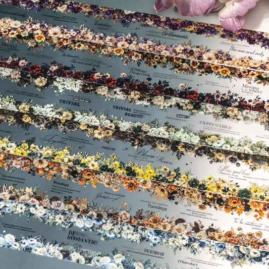 Tape---Dark - style Floral Theme《Dark Flowers Series》