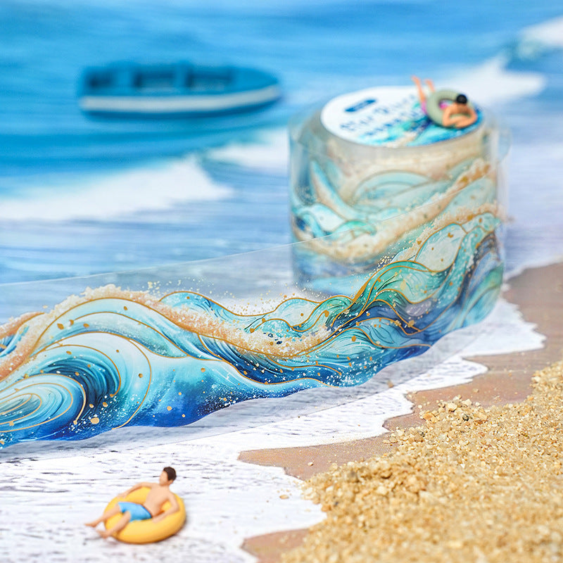 Tape---Gold Foil Creative Material Theme《Galaxy Waves Series》