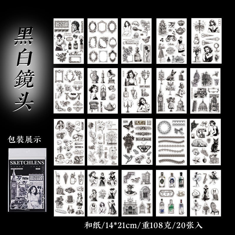 Sticker Book---Vintage European Style Theme《Athens Manor Series》