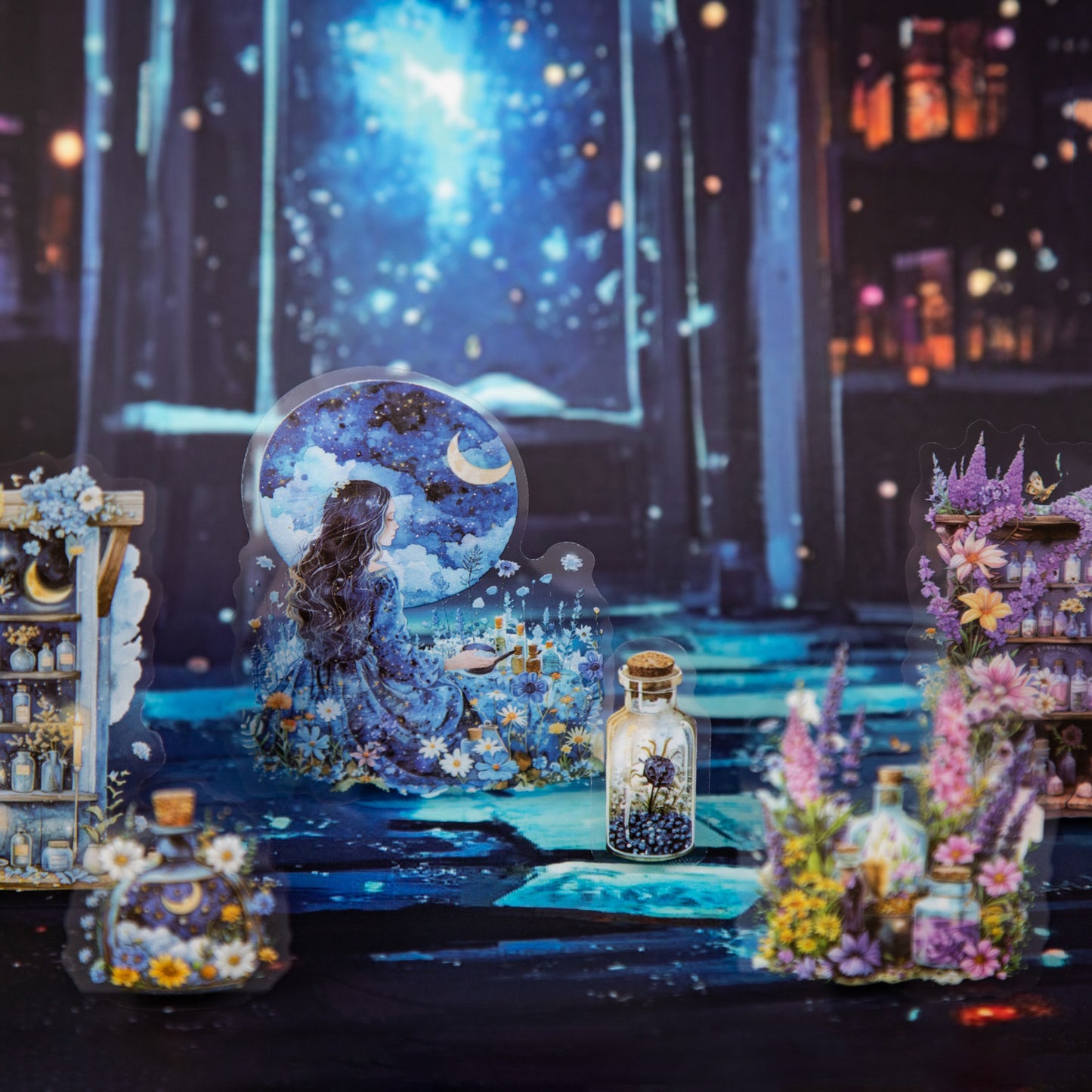 Sticker Book---Dreamy Magic Theme《Magic Potion Cabinet Collection》