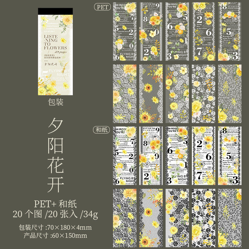 Sticker Book---Lace English Theme《Listening to Blossoms Series》