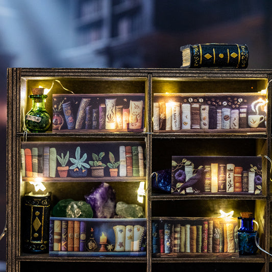 Tape---Bookshelf Diorama Theme《Wizard's Bookshelf Series》