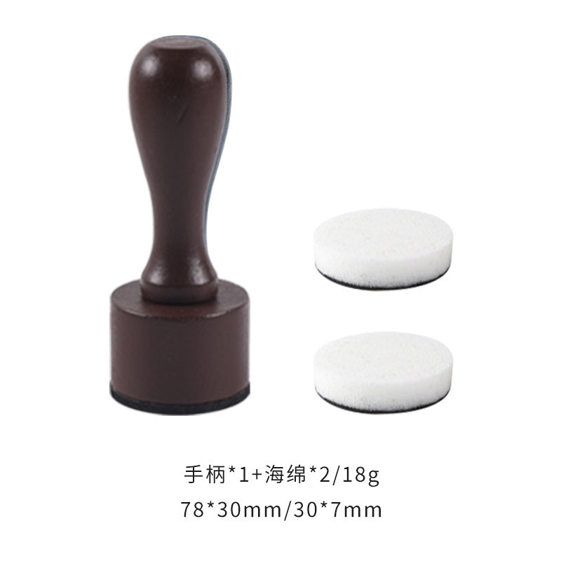 Wooden Handle Colored Sponge