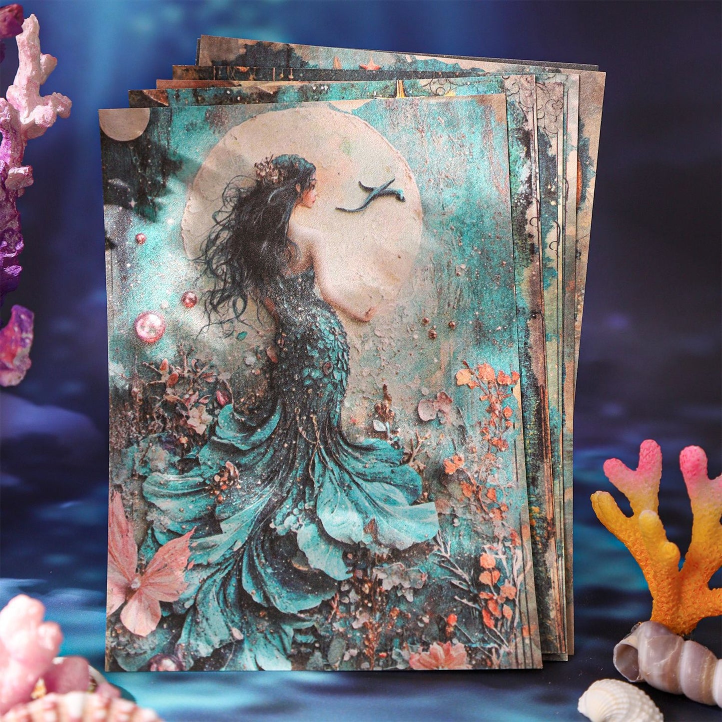 Paper---Vintage Mermaid Theme《Mermaid Diary Series》
