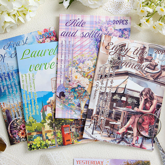 Sticker Book---Vintage Theme《Orchids & Peonies Everywhere Series》
