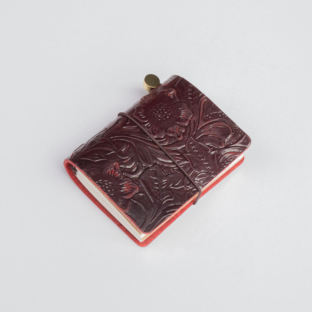 Mini Retro Leather Journal Book