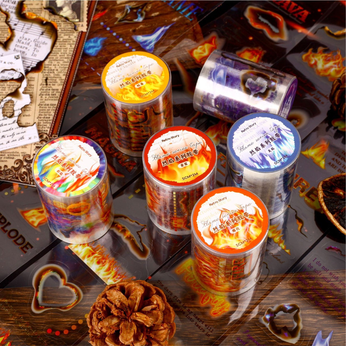 Tape---Vintage Theme《Blazing Flame Series》