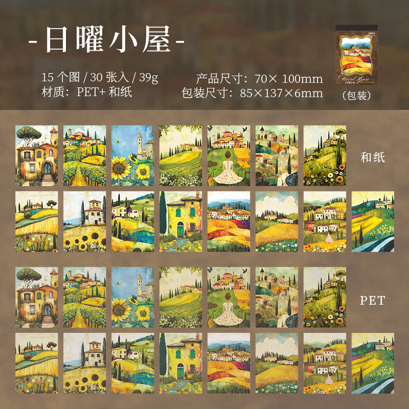 Sticker Book---Fairy Tale Cottage Theme《Whimsical Cottage House Series》