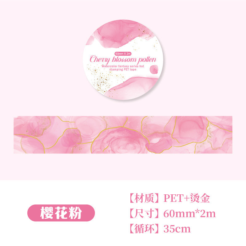 Tape---Gold Foil Watercolor Theme《Watercolor Dreamland Series》