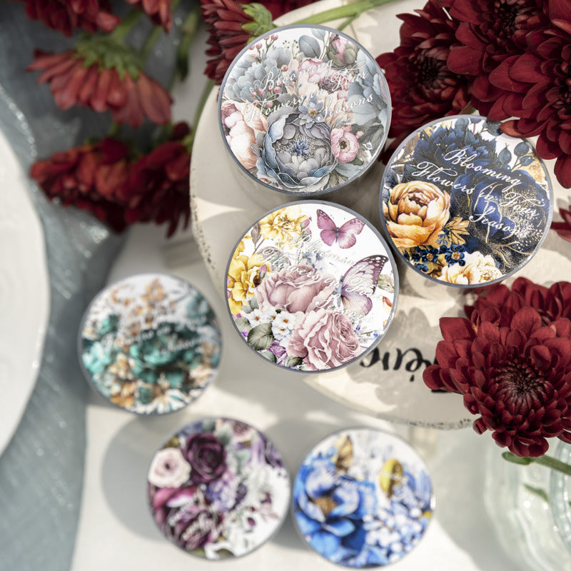 Tape---Soft Vintage Botanical & Floral Theme《Blossoming Four Seasons Series》