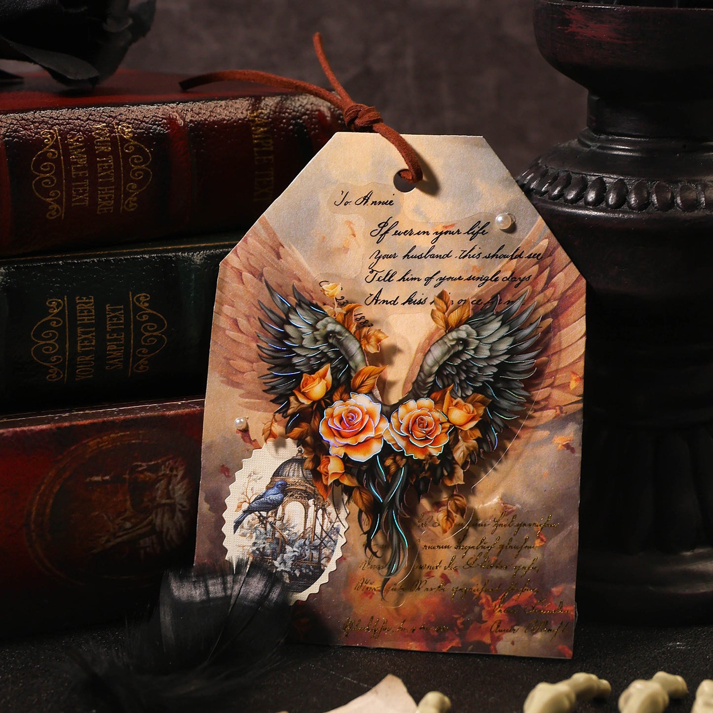 Sticker---Gilded Floral Wings Theme《Endless Wings Series》