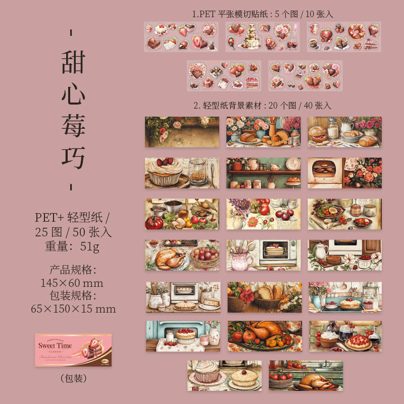 Paper&Sticker---Chocolate Theme《Silky Chocolate Delight Box Series》
