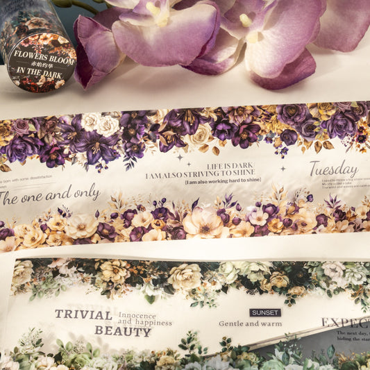 Tape---Dark - style Floral Theme《Dark Flowers Series》