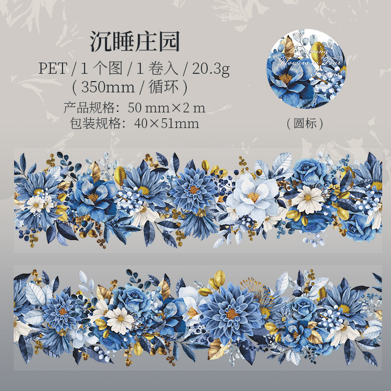 Tape---Soft Vintage Botanical & Floral Theme《Blossoming Four Seasons Series》