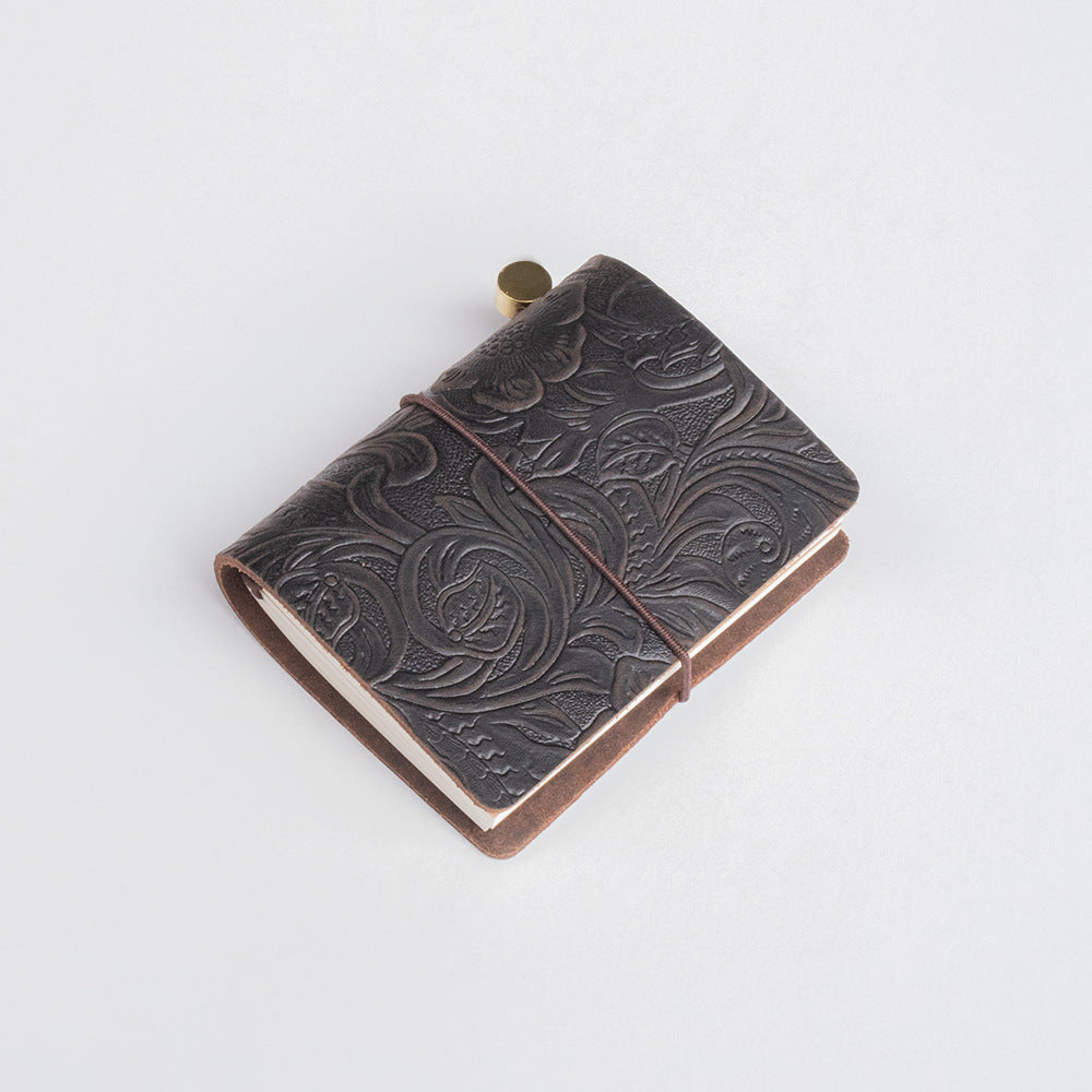 Mini Retro Leather Journal Book