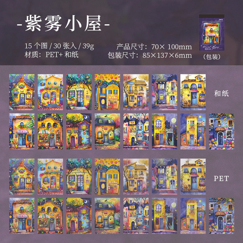 Sticker Book---Fairy Tale Cottage Theme《Whimsical Cottage House Series》