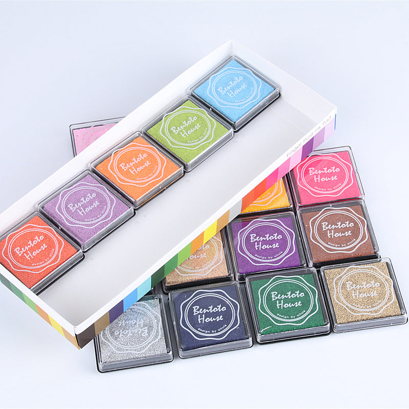 20 Color Ink Pad Set for Rubber Stamps