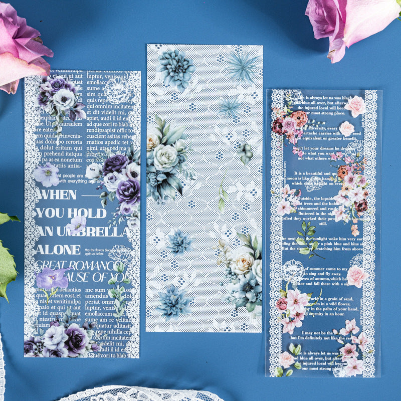 Sticker Book---Lace English Theme《Listening to Blossoms Series》