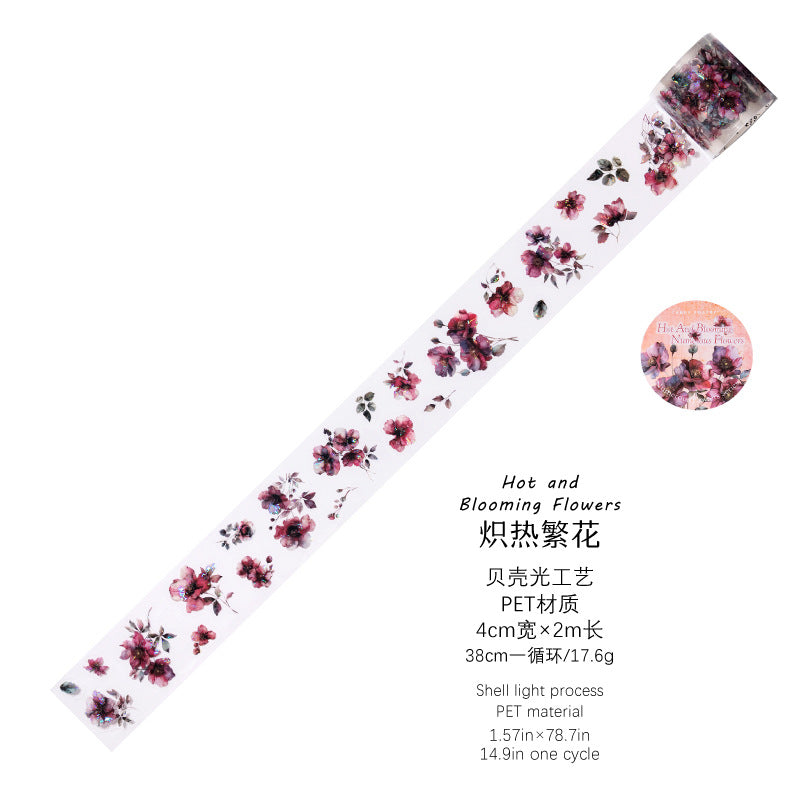 Tape---Vintage Floral Theme《Blooming Flowers Series》
