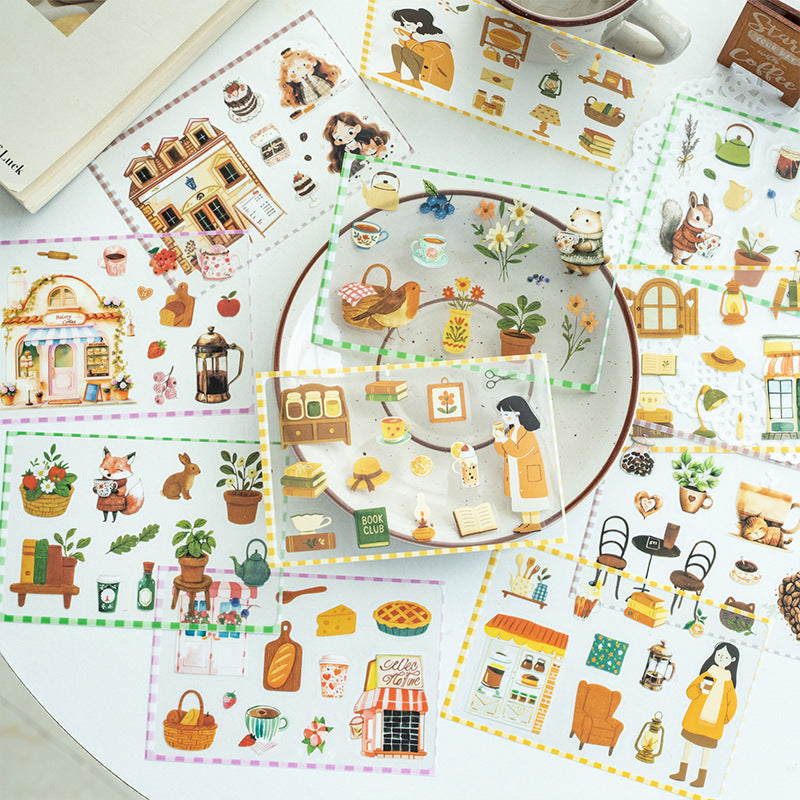 Sticker Book---Cute Dessert Theme《Coffee Mini Party Series》
