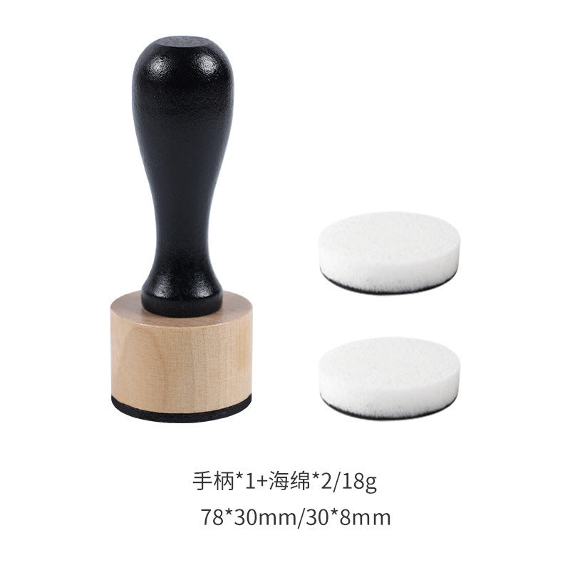 Wooden Handle Colored Sponge