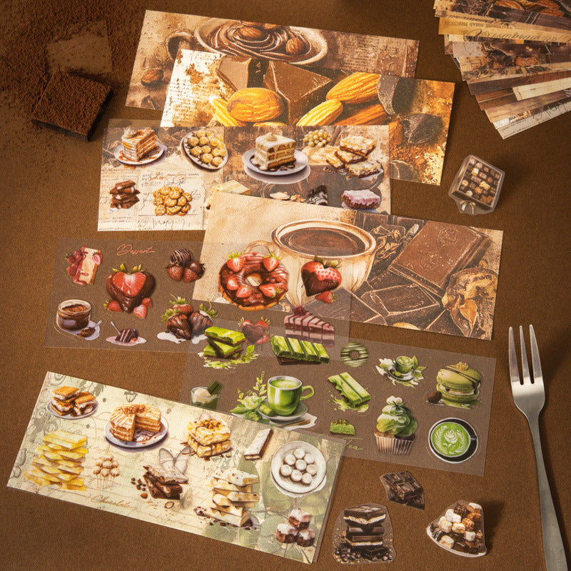 Paper&Sticker---Chocolate Theme《Silky Chocolate Delight Box Series》