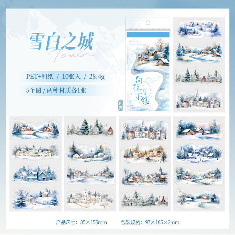 Sticker Book---Vintage Town Houses Theme《Aspired Town Series》