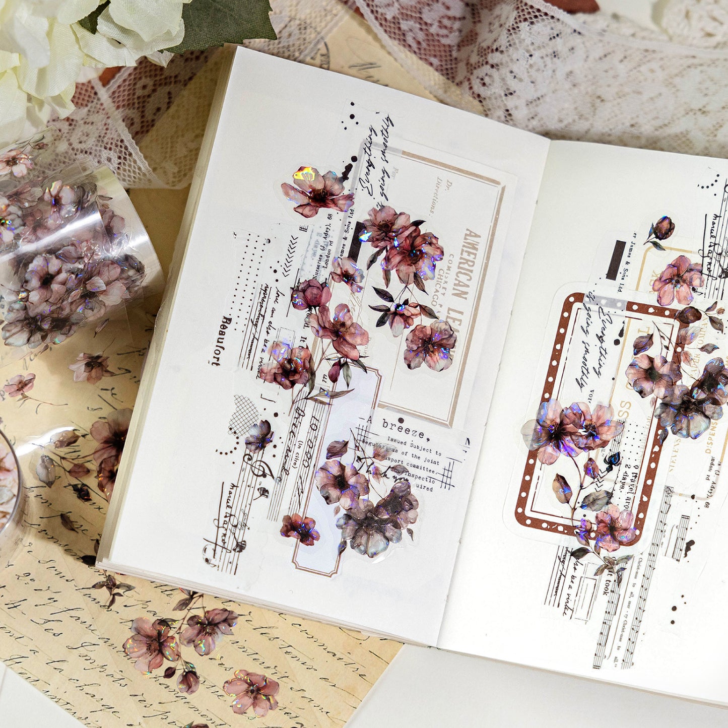 Tape---Vintage Floral Theme《Blooming Flowers Series》