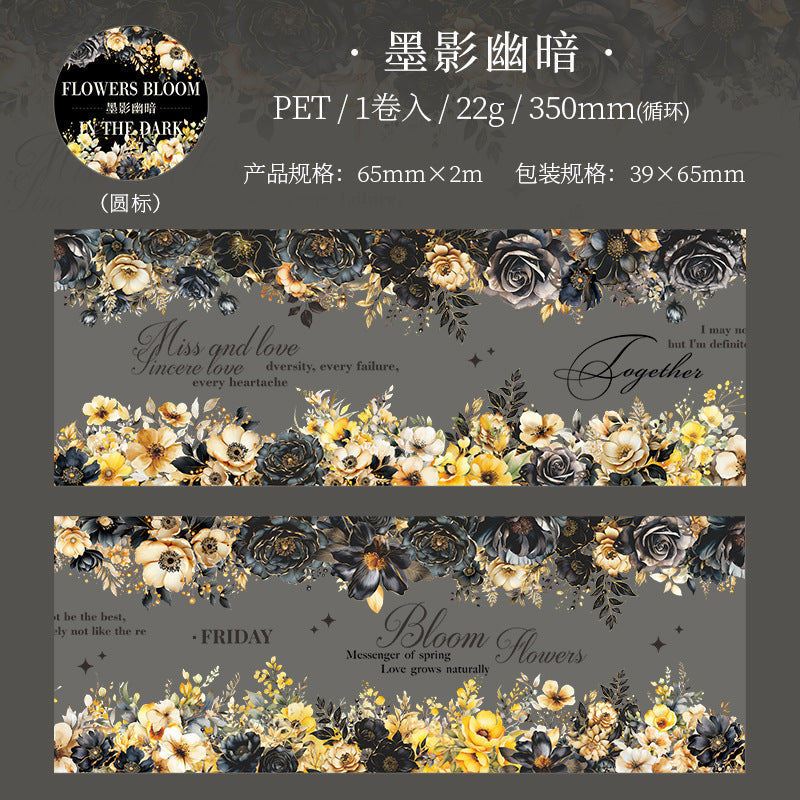 Tape---Dark - style Floral Theme《Dark Flowers Series》