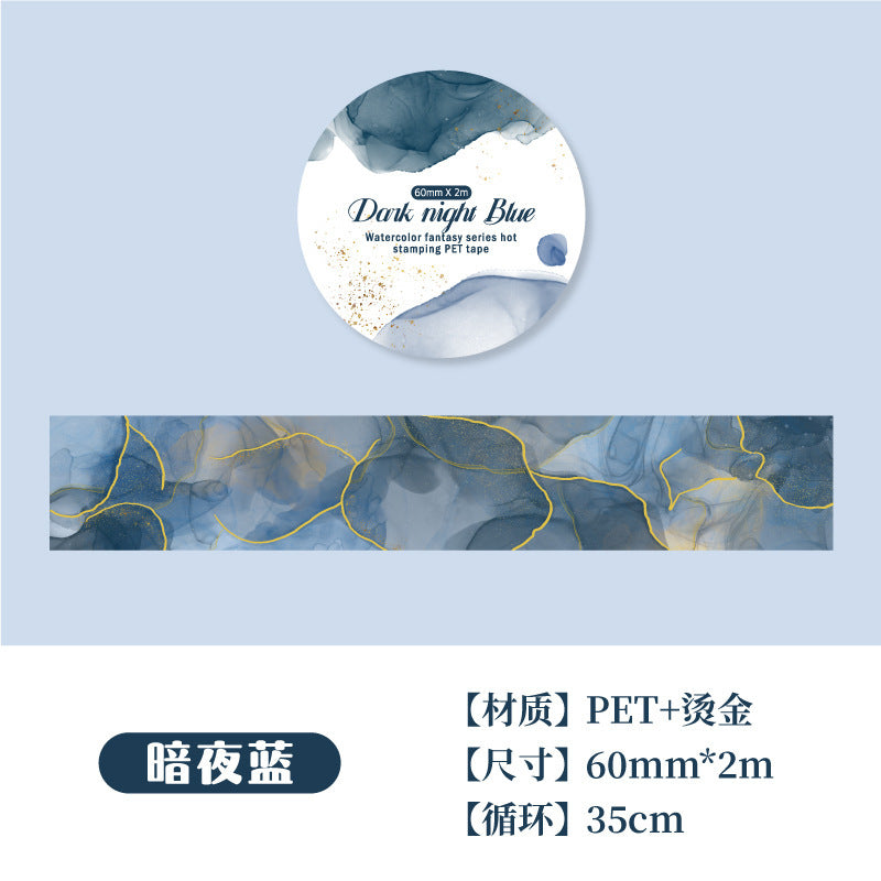 Tape---Gold Foil Watercolor Theme《Watercolor Dreamland Series》