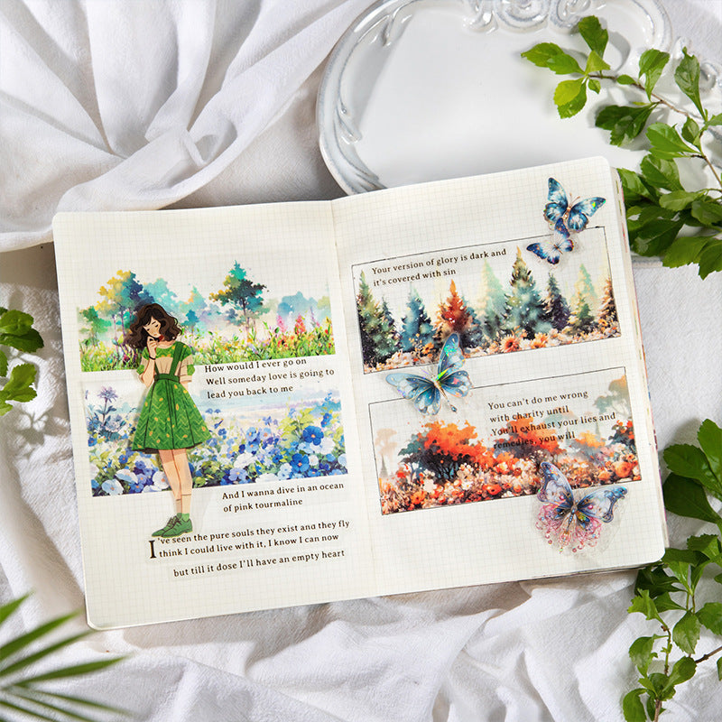 Tape---Floral Forest Theme《Soul - Healing Wilderness Series》