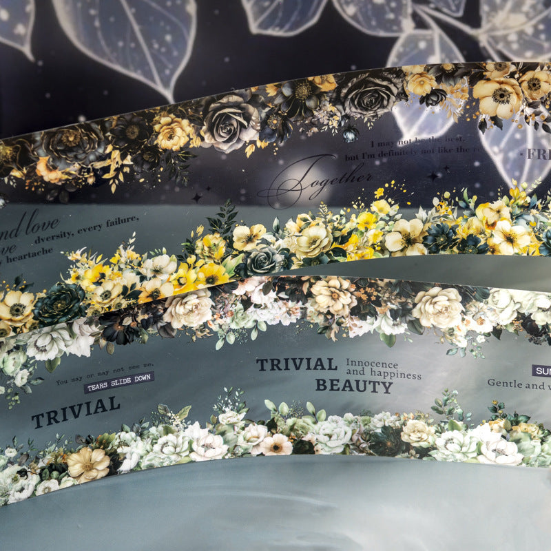 Tape---Dark - style Floral Theme《Dark Flowers Series》