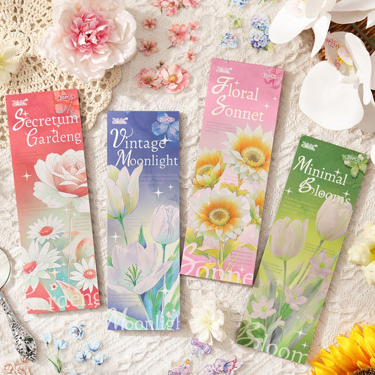 Sticker Book---Floral Theme《Flower Notes & Quotes Series》