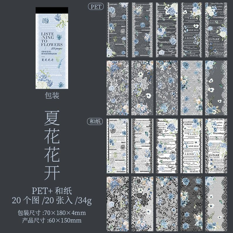 Sticker Book---Lace English Theme《Listening to Blossoms Series》