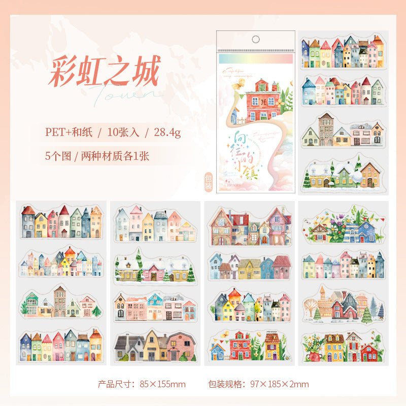 Sticker Book---Vintage Town Houses Theme《Aspired Town Series》