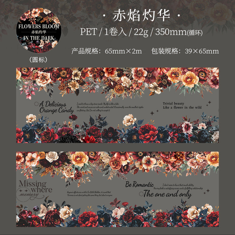 Tape---Dark - style Floral Theme《Dark Flowers Series》