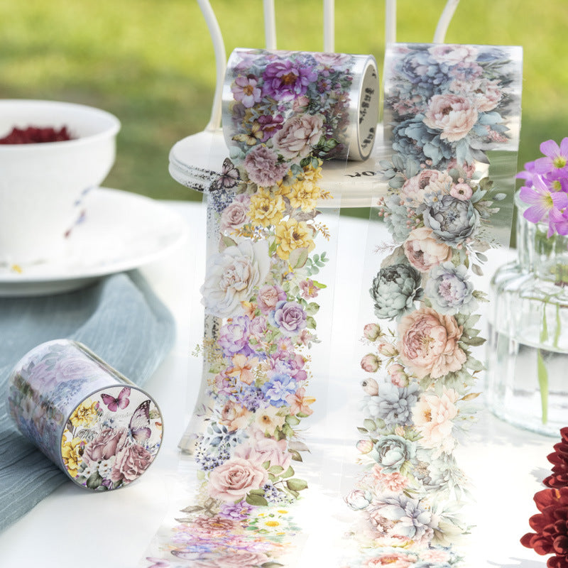 Tape---Soft Vintage Botanical & Floral Theme《Blossoming Four Seasons Series》